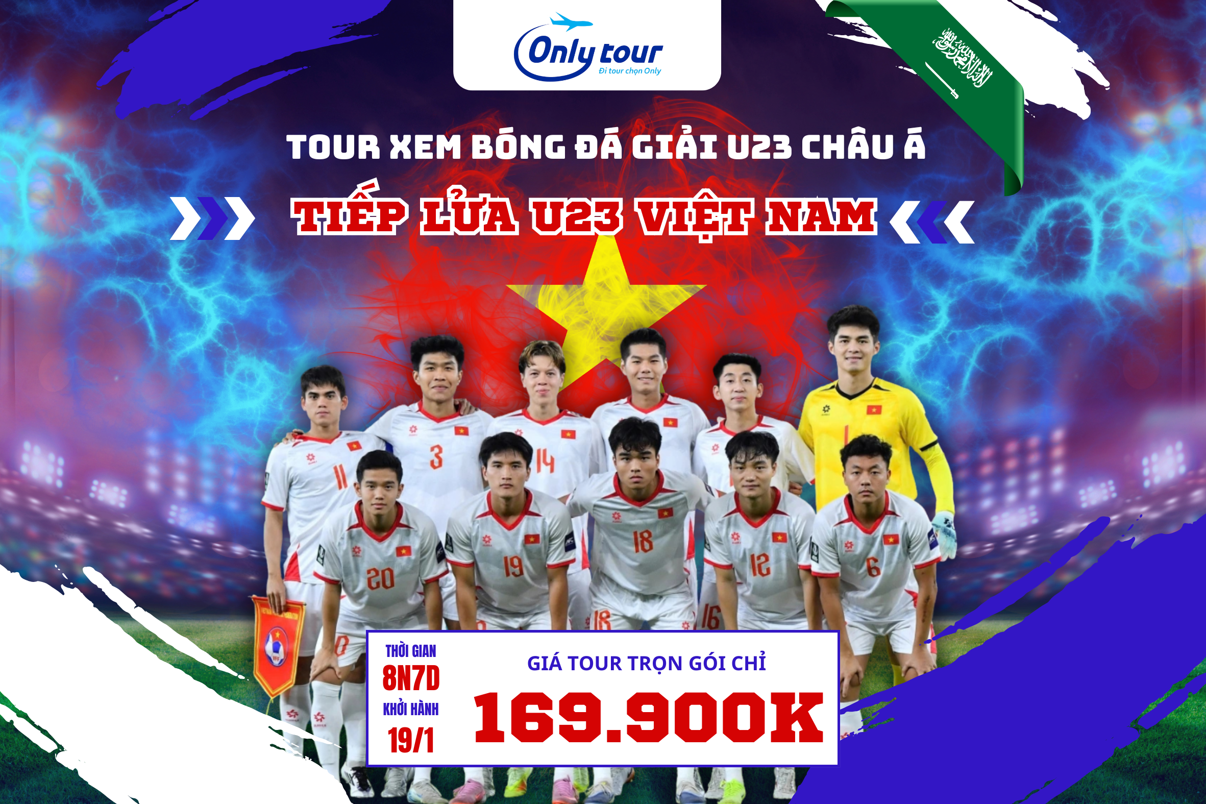 TOUR XEM BÓNG ĐÁ GIẢI U23 CHÂU Á - U23 VIỆT NAM